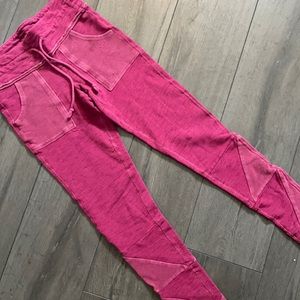FREE PEOPLE Pink Movement Joggers
